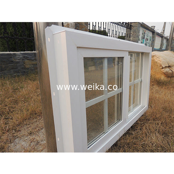 1.7mm UPVC Sliding Window And Door PVC Banheiro Janela Com Grades Screen Net