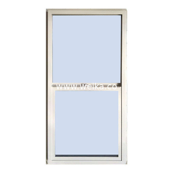Tamanho personalizado UPVC vidro de baixo E vinil de janela suspensa única desempenho duradouro