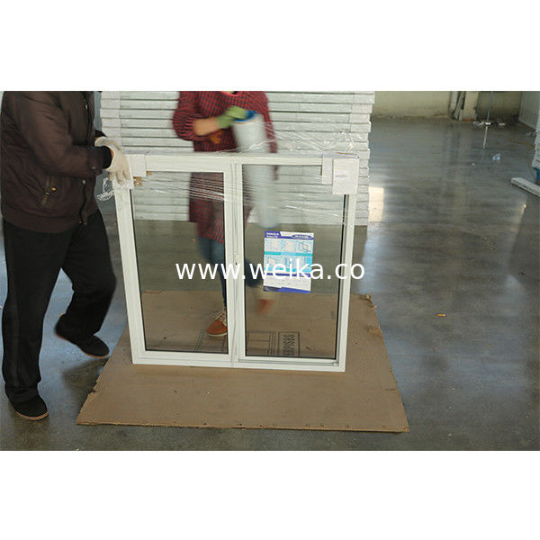 Área de recepção Janela deslizante de UPVC com vidro congelado Privacidade Substituição barata Janela deslizante de UPVC para renovação de casa