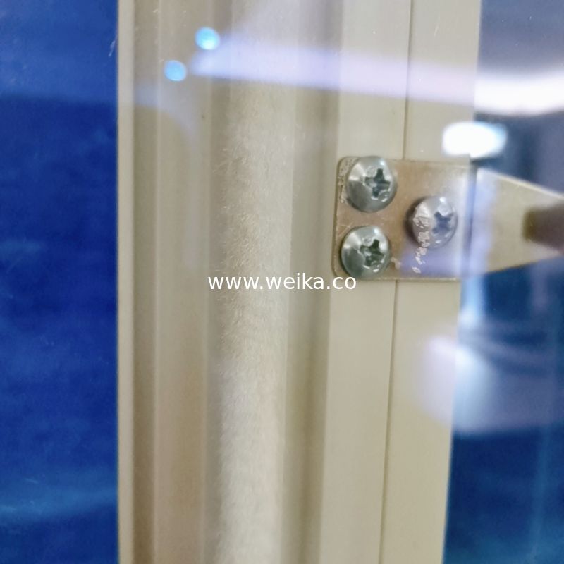 Profil de deslizamento único UPVC Janela de casa de vidro duplo para varanda