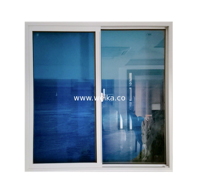 Profil de deslizamento único UPVC Janela de casa de vidro duplo para varanda