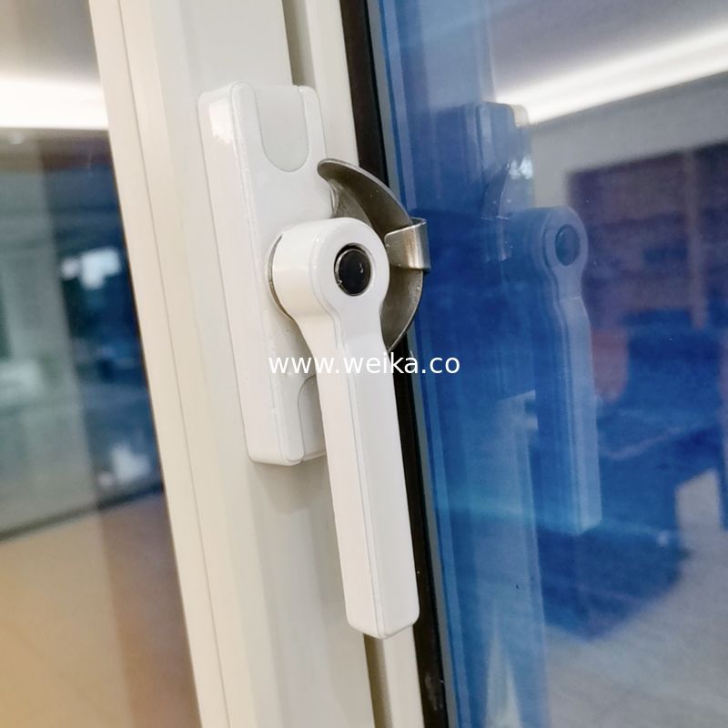 Profil de deslizamento único UPVC Janela de casa de vidro duplo para varanda
