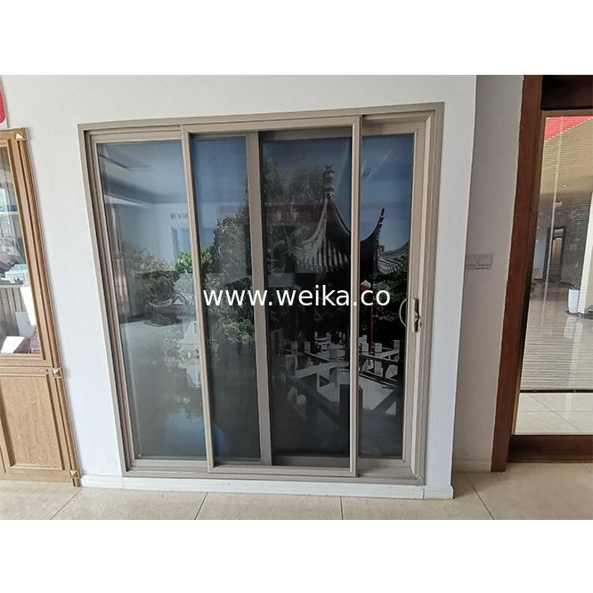 5.5 polegadas UPVC Janela deslizante e porta interior vidro temperado UPVC portas de pátio