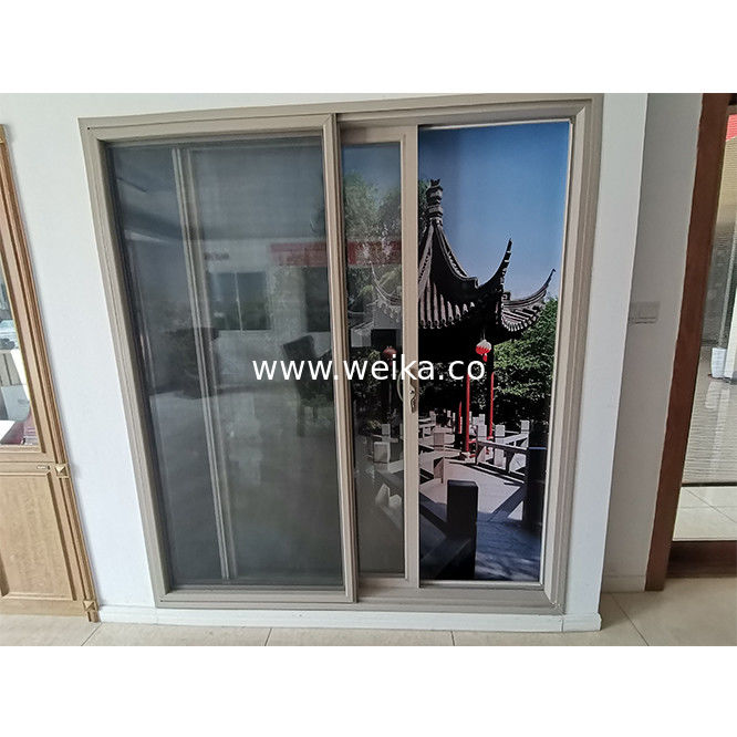 5.5 polegadas UPVC Janela deslizante e porta interior vidro temperado UPVC portas de pátio