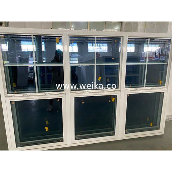 1.4mm - 2.5mm espessura UPVC Janela suspensa única Janela deslizante vertical de cor personalizada