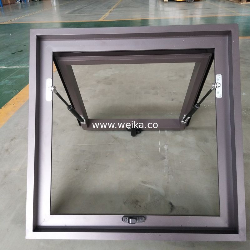 Vidro Temperado Alumínio Cor Top Hang Window Awning Design Skylights