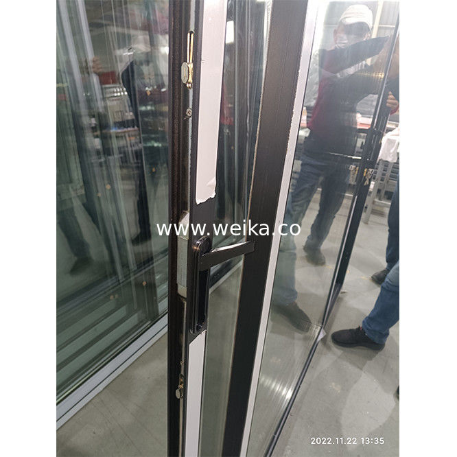 Janela e porta deslizantes de alumínio de vidro duplo 60 x 24 com rede de fibra de vidro