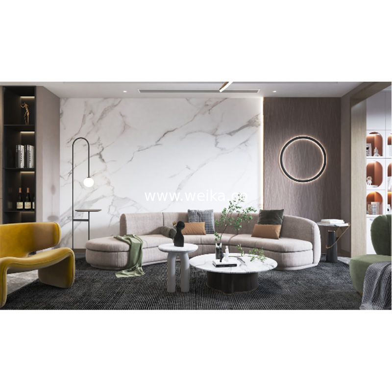 3D PVC Clique SPC Painel de parede de mármore decorativo de interior Mural Painéis de parede de madeira