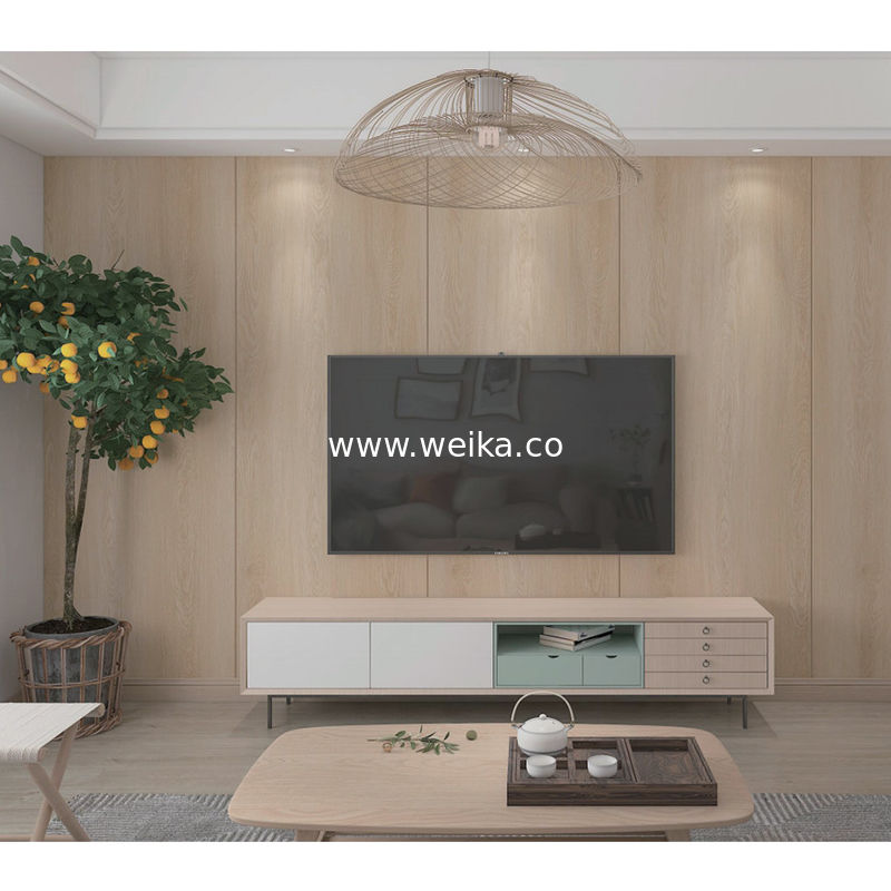 3D PVC Clique SPC Painel de parede de mármore decorativo de interior Mural Painéis de parede de madeira