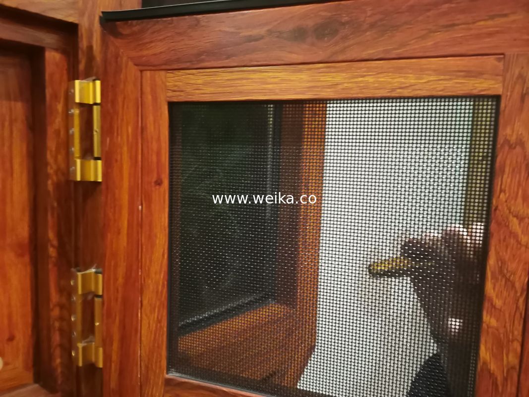 Octogonal Fixa e em cima pendurado Artistic Formado Alumínio Alloy Woodgrain Windows