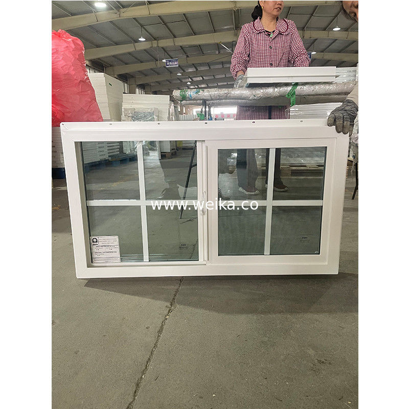 Rede de tela de fibra de vidro UPVC Janela deslizante e porta Design integrado de material de ventilador interno
