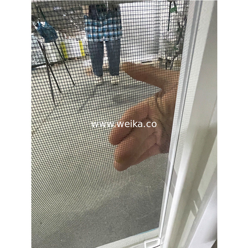 Rede de tela de fibra de vidro UPVC Janela deslizante e porta Design integrado de material de ventilador interno