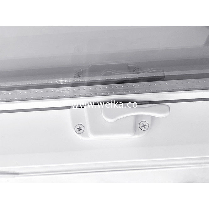 UPVC Single Hang Window Profiles de todo o corpo e função à prova de vento com design estético personalizável