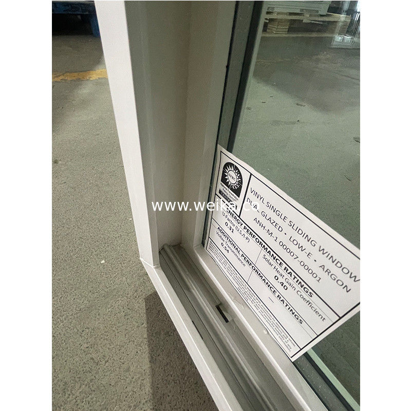 Soluções de janelas deslizantes de PVC com vidro duplo 58mm/65mm/80mm/82mm Série de perfis e design de vidro temperado
