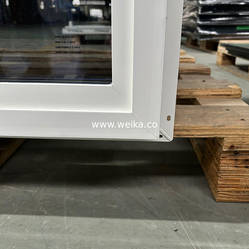 Janela deslizante de UPVC à prova de mosquitos com malha para climas tropicais Custom 30x30 Janela deslizante de UPVC para ventilação de cozinha compacta
