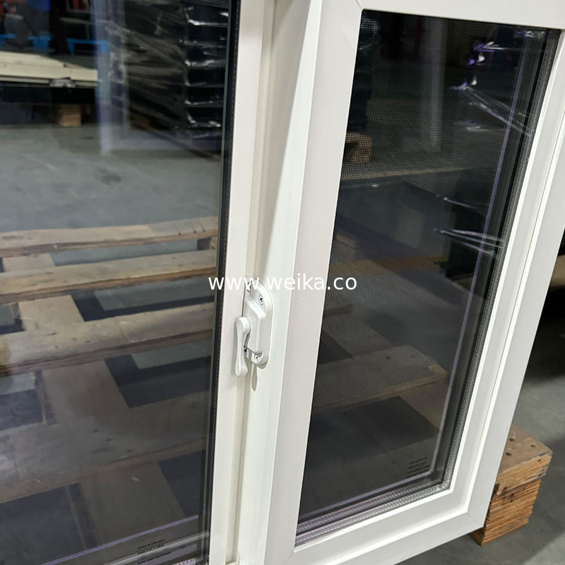 Janela deslizante de UPVC de moldura preta fina para divisórias de escritório minimalistas Janela deslizante de UPVC de vidro duplo tingido de verde para eficiência energética