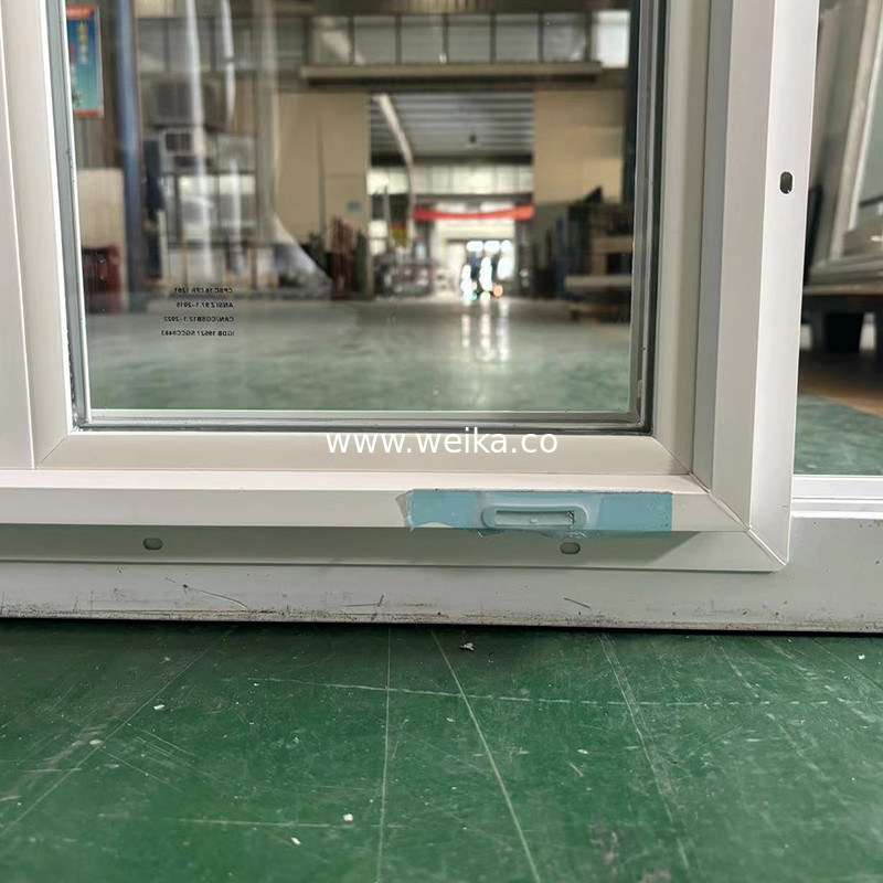 Ferradura de Ferradura UPVC Janela Deslizante E Portas Design padrão de entalhe com vidro flutuante