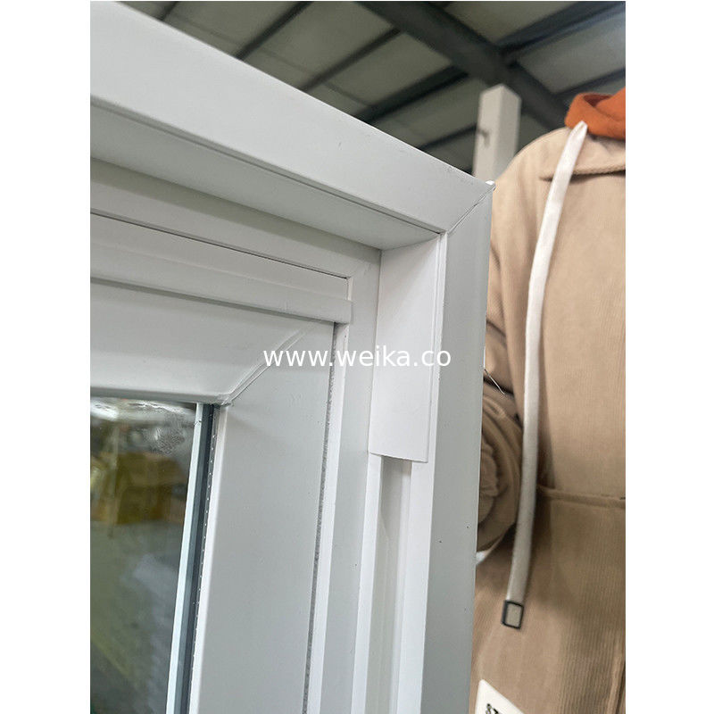 Boa resistência à corrosão Janela pendurada dupla de UPVC com controlo de mosquitos/insetos