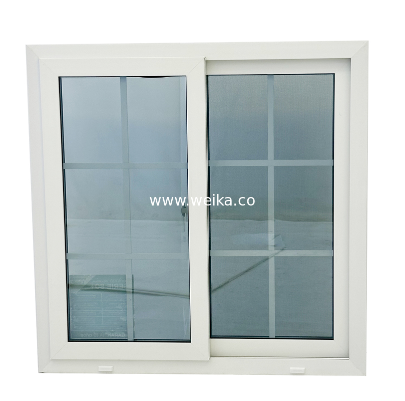 Manutenção e limpeza sem esforço Janela e porta deslizantes de UPVC com detalhes de perfil de 82 mm