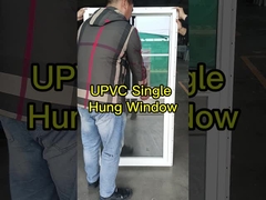 o vinil pendurou janelas de vidro moderadas vitrificadas dobro das janelas