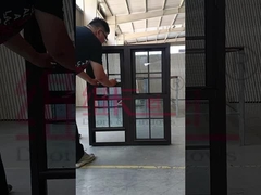 Janela de alumínio pendurada dupla Vertical Sliding Twins Home House