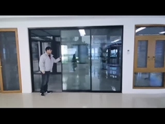 Large Slim Frame Porta Deslizante de Alumínio Black Frame