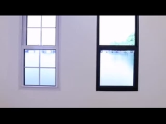 Perfil de impacto do furacão Pvc Upvc Sala de amostragem de janelas terminada