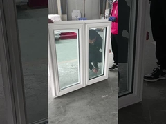 Cranks de janela de revestimento de plástico de PVC estilo americano aberto