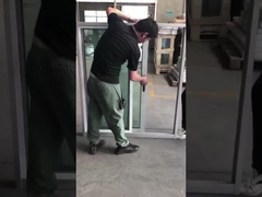 Cor Natural Sash Alumínio Sliding Janela E Porta Toque Bloqueio