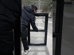 Janela pendurada de alumínio de 90 mm de inclinação dupla 36x46