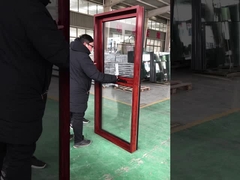 Janela de toldo de madeira de alumínio de liga térmica WEIKA