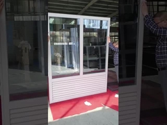 Janela de vidro fixa de liga de alumínio com ventilação de ar condicionado