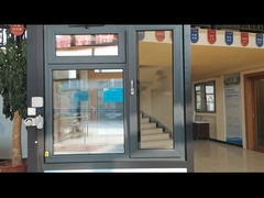 Antracite personalizado Sash inclinação e virar janela UPVC vidro duplo temperado