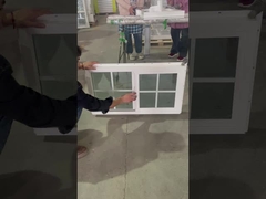 Marcas chinesas Janela de escorrega única UPVC Economia de energia e protecção do ambiente