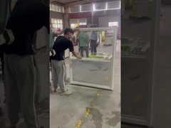 Vinyl de estilo americano UPVC Single Hang Window Custom Size Windows Fornecedor